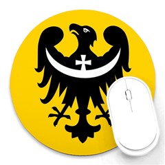 Dolnoslaskie Flag Round Mousepad by tony4urban