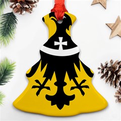 Dolnoslaskie Flag Christmas Tree Ornament (two Sides)