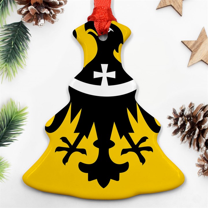 Dolnoslaskie Flag Christmas Tree Ornament (Two Sides)