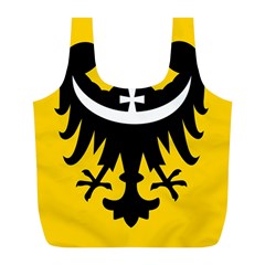 Dolnoslaskie Flag Full Print Recycle Bag (l) by tony4urban