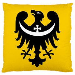 Dolnoslaskie Flag Standard Premium Plush Fleece Cushion Case (two Sides) by tony4urban