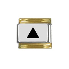 Magnitogorsk City Flag Gold Trim Italian Charm (9mm) by tony4urban