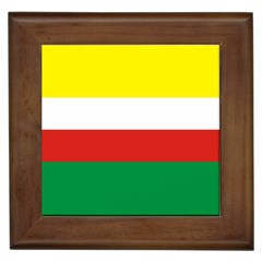 Lubuskie Flag Framed Tile