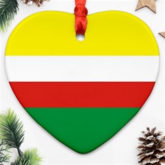 Lubuskie Flag Ornament (Heart)