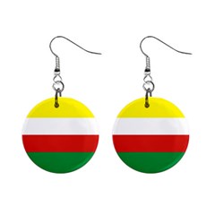 Lubuskie Flag Mini Button Earrings