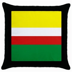 Lubuskie Flag Throw Pillow Case (Black)