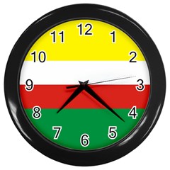 Lubuskie Flag Wall Clock (Black)