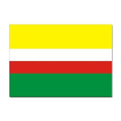 Lubuskie Flag Sticker A4 (100 pack)