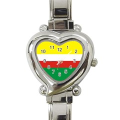 Lubuskie Flag Heart Italian Charm Watch