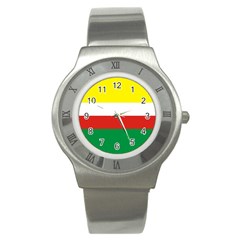 Lubuskie Flag Stainless Steel Watch