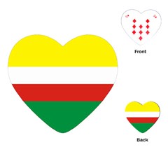 Lubuskie Flag Playing Cards Single Design (Heart)