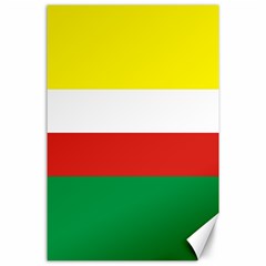 Lubuskie Flag Canvas 24  X 36  by tony4urban