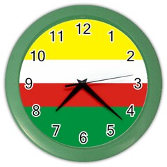 Lubuskie Flag Color Wall Clock