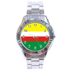 Lubuskie Flag Stainless Steel Analogue Watch