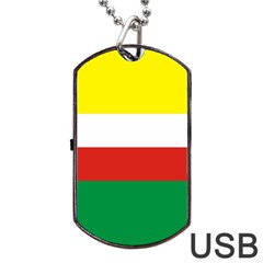 Lubuskie Flag Dog Tag USB Flash (Two Sides)