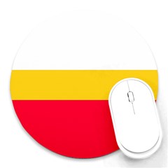 Malopolskie Flag Round Mousepad by tony4urban