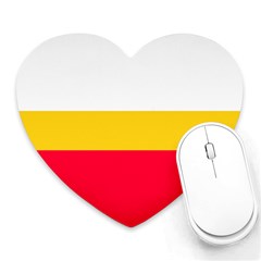 Malopolskie Flag Heart Mousepad by tony4urban