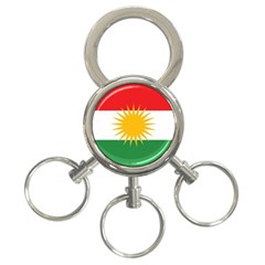 Kurdistan Flag 3-ring Key Chain by tony4urban