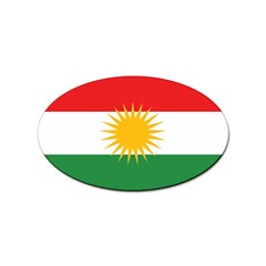 Kurdistan Flag Sticker Oval (10 Pack)