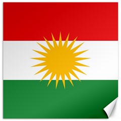 Kurdistan Flag Canvas 16  X 16  by tony4urban