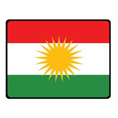 Kurdistan Flag One Side Fleece Blanket (small) by tony4urban