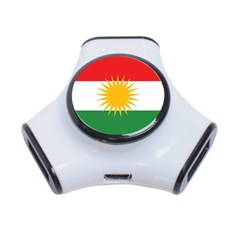 Kurdistan Flag 3-port Usb Hub by tony4urban