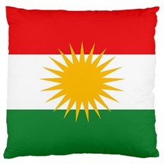 Kurdistan Flag Large Cushion Case (two Sides) by tony4urban