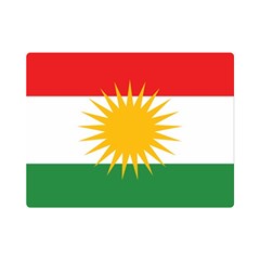 Kurdistan Flag One Side Premium Plush Fleece Blanket (mini) by tony4urban