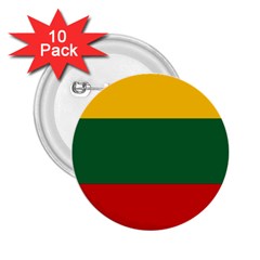 Lithuania 2 25  Buttons (10 Pack)  by tony4urban