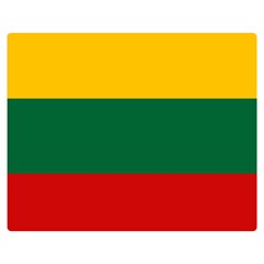 Lithuania One Side Premium Plush Fleece Blanket (medium)