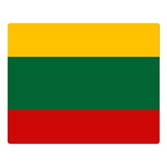 Lithuania One Side Premium Plush Fleece Blanket (large)