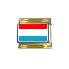 Luxembourg Gold Trim Italian Charm (9mm)