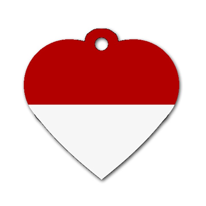 Monaco Dog Tag Heart (Two Sides)