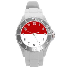 Monaco Round Plastic Sport Watch (L)