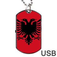 Albania Dog Tag Usb Flash (two Sides) by tony4urban