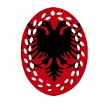 Albania Oval Filigree Ornament (Two Sides) Back