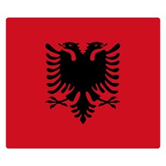 Albania One Side Premium Plush Fleece Blanket (small) by tony4urban