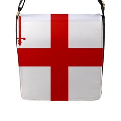 London Flap Closure Messenger Bag (l) by tony4urban