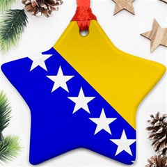 Bosnia And Herzegovina Star Ornament (two Sides) by tony4urban