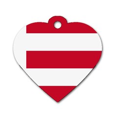 Eindhoven Flag Dog Tag Heart (two Sides) by tony4urban