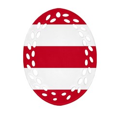 Eindhoven Flag Oval Filigree Ornament (two Sides) by tony4urban