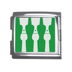 Hedmark Flag Mega Link Italian Charm (18mm)