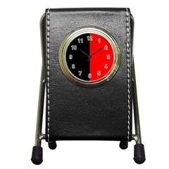 Namur Flag Pen Holder Desk Clock by tony4urban