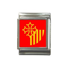 Languedoc Roussillon Flag Italian Charm (13mm) by tony4urban