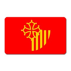 Languedoc Roussillon Flag Magnet (rectangular)