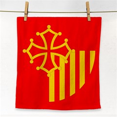 Languedoc Roussillon Flag Face Towel by tony4urban