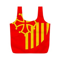 Languedoc Roussillon Flag Full Print Recycle Bag (m) by tony4urban