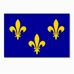 Ile De France Flag Postcard 4 x 6  (pkg Of 10) by tony4urban