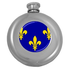 Ile De France Flag Round Hip Flask (5 Oz) by tony4urban