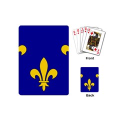 Ile De France Flag Playing Cards Single Design (mini) by tony4urban